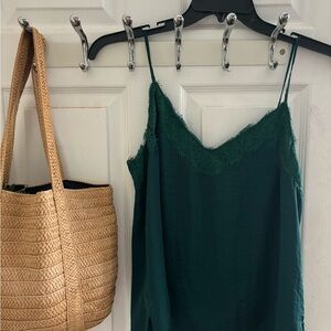 BP Green Lace Trim Camisole